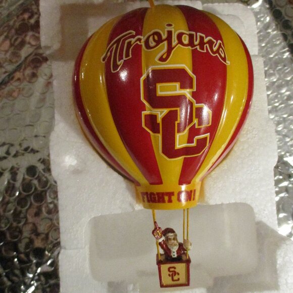 2004 USC Trojans Ornament - Santa on Hot Air Balloon By Danbury Mint - Picture 2 of 4